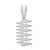 BaByliss PRO Wide-Tooth Styling Comb - Silver
